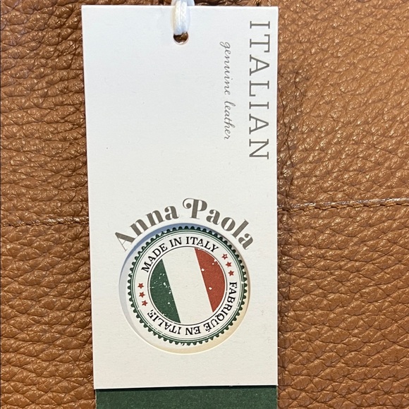 Anna Paola | Italian Leather Satchel w/ Crossbody & Scarf - Picture 3 of 17